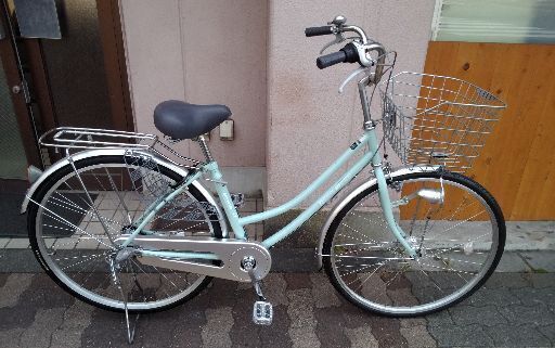 [maruishi]NEWS WORD(ニュース ワード)W 27吋ファミリーサイクル 内装3段/LEDオート/ミントグリーン