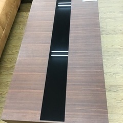 LK-82【ご来店頂ける方限定】フジファニチャー　リビングテーブル　ブラウン×黒ガラス LK-82【ご来店頂ける方限定】フジファニチャー リビングテーブル