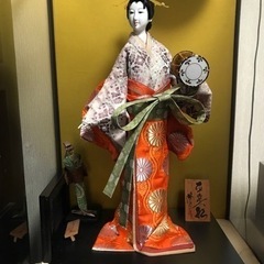 ガラスケースつき日本人形