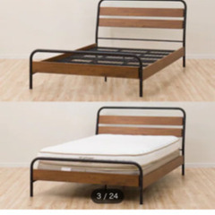 ニトリダブルベット　フレームとマットレス