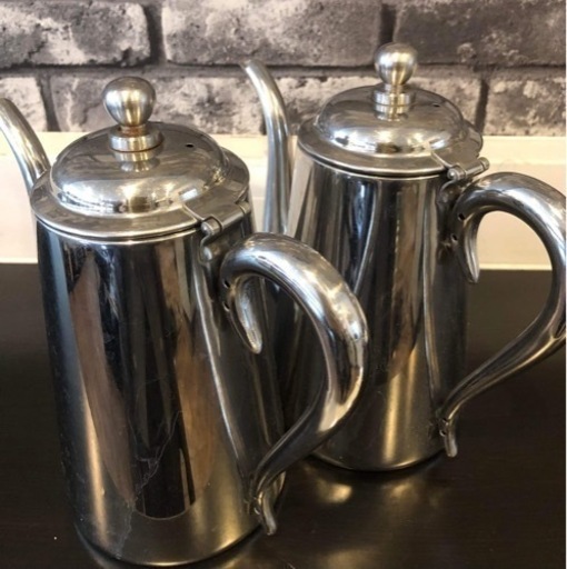 ★★おすすめ★★YUKIWA 18-8 Stainless coffee pot 1000ml ステンレス コーヒーポット 1000ml M-7 2個セット業務用 調理器具 喫茶用品