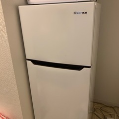 【ネット決済】ハイセンス冷蔵庫120リットル