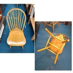 1脚 秋田木工 ウィンザーチェア】曲げ木 ベントウッド ブレースバック