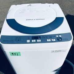 ✨2016年年製✨951番 SHARP✨電気洗濯機✨ ES-GE55R-