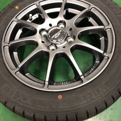 155/65R14バリ溝スタッドレスタイヤアルミセット