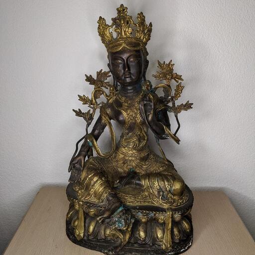 【価格交渉可】チベット 多羅菩薩 仏像　アンティーク