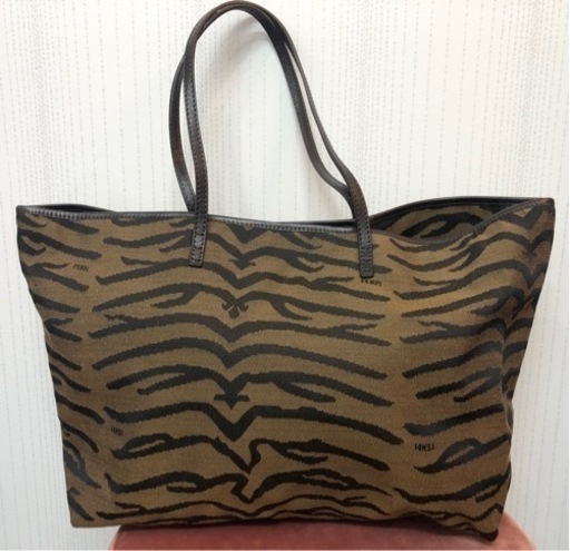 FENDI フェンディ トートバッグ ゼブラ柄　美品