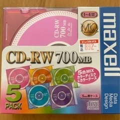 CD-RW 700MB 5枚 / DVD-R RICOH製４枚、...
