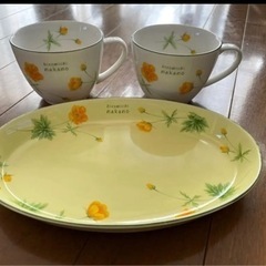hiromichi nakano ペアカップ&お皿