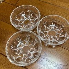 ガラス製　小鉢　3個セット　シンプル