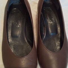 靴 パンプス Lサイズ 茶色