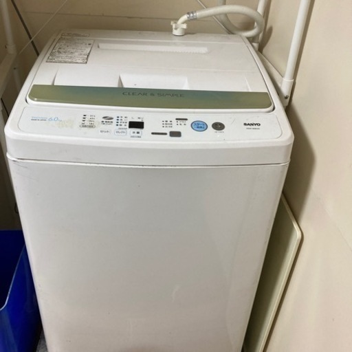人気ブラドン ASW-60B(W) SANYO - 洗濯機