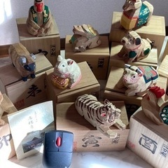 【決まりました】十二支　奈良人形　一刀彫り　置物　高橋勇二作 作家もの