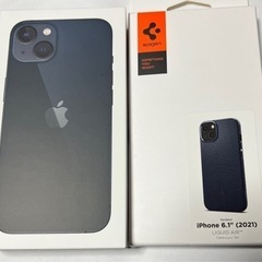 ［新品.美品‼️］iPhone13 ミッドナイト(カバー.ガラスフィルム付き)