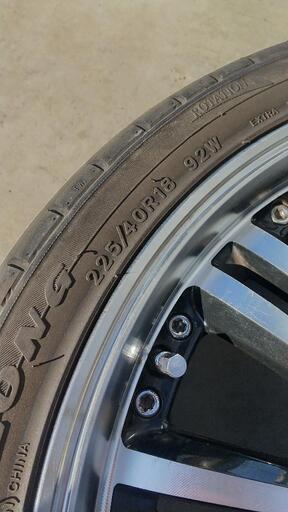 ロクサーニ 225/40zr/18 ロクサーニ サマータイヤ ホイール4本セット BADX マルチ