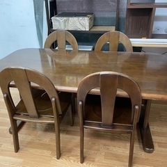 値下げしました】ダイニング テーブル イス 机 チェア セット 木 4人 