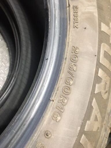 ステップワゴンスパーダ　RP　＊タイヤ交換できます　205/60R16　ブリジストンタイヤｘ４本　２０２１年製造