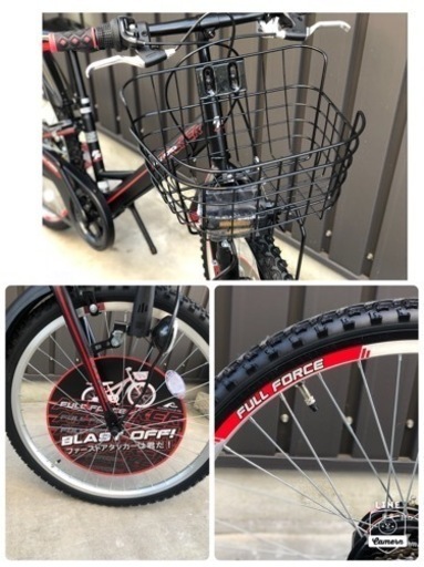 売切☆子供 ジュニアマウンテンバイク 24インチ シマノ6段変速 フル