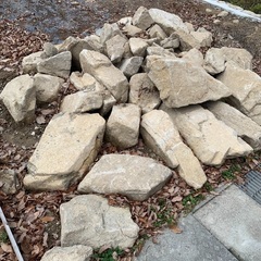 丹波石　戸建建築の際に土地から出てきた石