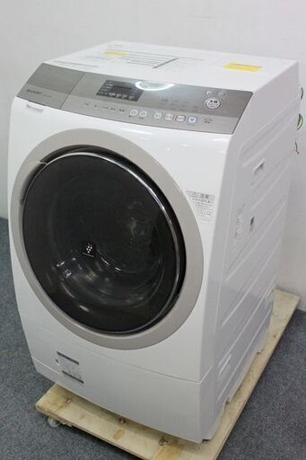 シャープ ドラム式洗濯乾燥機 プラズマクラスター 洗濯9kg/乾燥6kg ES-A200-WR 2014年製 SHARP  中古家電 店頭引取歓迎 R4814)