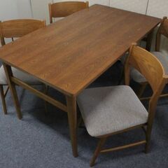 unico/ウニコ SIGNE(シグネ) ダイニング5点セット 幅140 ブラウン