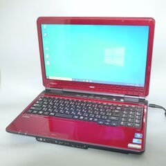 即使用可 レッド 赤 ノートパソコン 中古良品 15型ワイド NEC PC-LL750CS6R Core i5 4GB 640GB Blu-ray 無線 Wi-Fi Windows10 Office 即使用可 レッド 赤 ノートパソコン 15.6型ワイド NEC PC-LL750CS6R