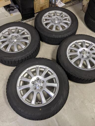 ブリジストン REVOGZ スタッドレスタイヤ アルミホイールセット　15×6J