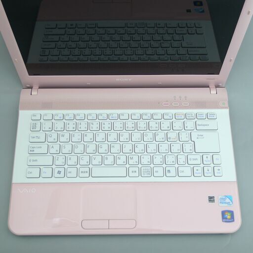 即使用可 ピンク ノートパソコン 中古良品 14型 SONY VPCEA45FJ Pentium 4GB 500GB DVDRW 無線 Wi-Fi Bluetooth カメラ Win10 Office