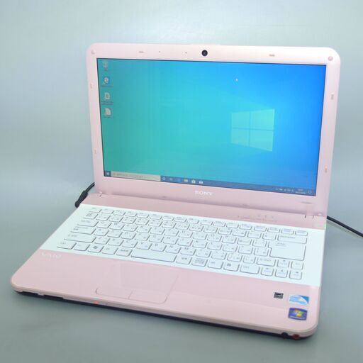 即使用可 ピンク ノートパソコン 中古良品 14型 SONY VPCEA45FJ Pentium 4GB 500GB DVDRW 無線 Wi-Fi Bluetooth カメラ Win10 Office