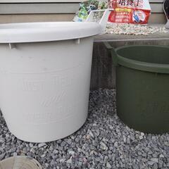 プランター2個　園芸セット　鉢底石　培養土