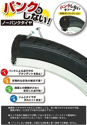 新古車 PANGAEA パンゲア ノーパンクタイヤ 折りたたみ自転車 16インチ