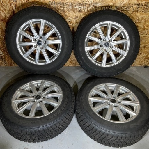 ハリアー等225/65R17 BRIDGESTONE ブリヂストン BLIZZAK DM-V2ホイール