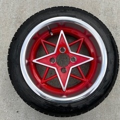 スターシャーク風タイヤ付アルミホイール４本セット