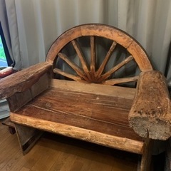 馬車車輪の椅子