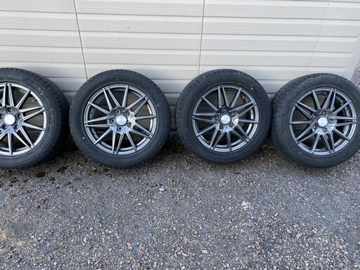 日産リーフにて使用 中古アルミスタッドレスタイヤ 205/55 R16 4本 ...
