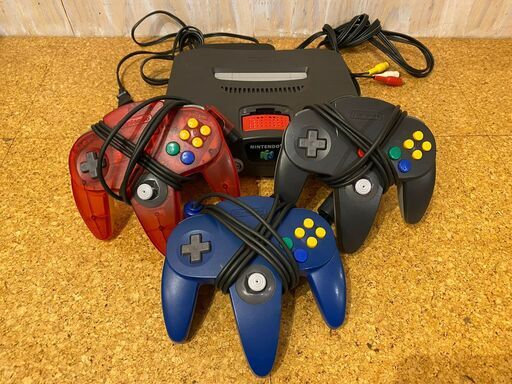 ニンテンドー64 コントローラー3台セット マリオカート64 よっしー 西１８丁目のテレビゲーム Nintendo64 の中古あげます 譲ります ジモティーで不用品の処分