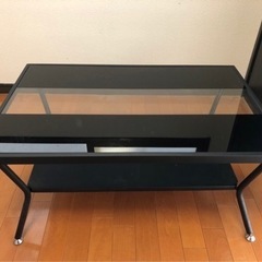 【ネット決済】ガラステーブル　机　テーブル