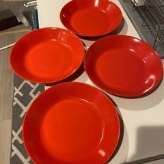金麦景品皿(赤)