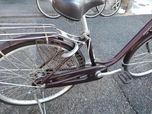 中古自転車3370 前後タイヤ新品！ 20インチ アルミフレーム ギヤ