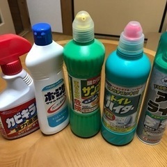 大掃除に洗剤各種