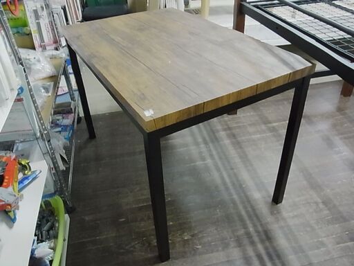 ダイニングテーブル　食卓テーブル　木製　アイアン脚　テーブルのみ