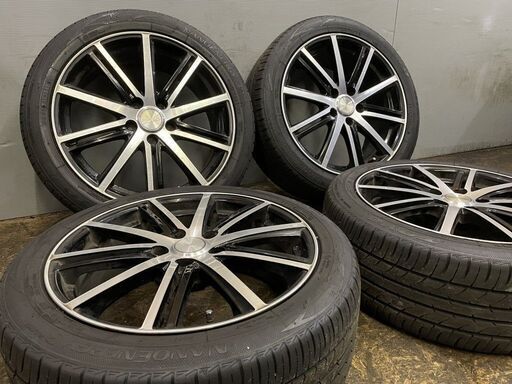 【TOYO NANOENERGY 3 plus 225/45R18】夏タイヤ【BALMINUM 18インチ 7.5J5HPCD114.3+42】2020年製 マークX プリウスα クラウン等　(TC469)クレジットカード QRコード決済可能