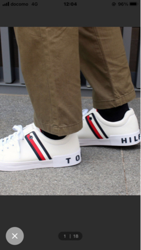 【TOMMY HILFIGER】 トミー ヒルフィガー メンズ スニーカー 「RAMUS」 ホワイト / 9h