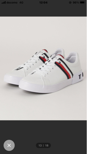 【TOMMY HILFIGER】 トミー ヒルフィガー メンズ スニーカー 「RAMUS」 ホワイト / 9h