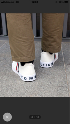【TOMMY HILFIGER】 トミー ヒルフィガー メンズ スニーカー 「RAMUS」 ホワイト / 9h