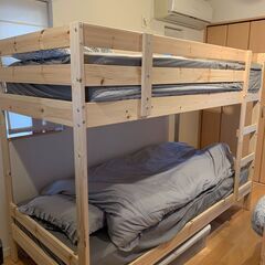 IKEA 木製 二段ベッド キズ無し