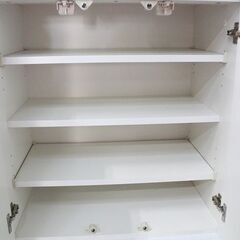 大川家具 カップボード ダイニングボード ホワイト 幅60 フレンチ扉 