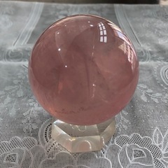 【ネット決済】インテリア　置物　ガラス玉　飾り　ピンク　おすすめ...