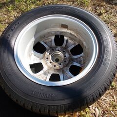 トーヨー　GARIT GS 8㍉前後 195/65R15 91Q 　BS GIRO DS6　マルチ穴 15×6J オフ45 ハブ径72 　直接引き取り、配達も可能　鉾田市