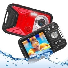 デジタルカメラ 防水 デジカメ 1080P コンパクトカメラ 2...